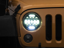 Load image into Gallery viewer, Raxiom 97-18 Jeep Wrangler TJ/JK Axial Series 13-LED Headlights- Black Housing (Clear Lens) Headlights Raxiom