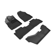 Load image into Gallery viewer, 3D MAXpider 2014-2020 Acura MDX Kagu 1st & 2nd & 3rd Row Floormats - Black