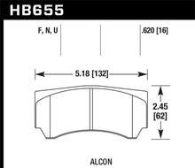 Load image into Gallery viewer, Hawk Alcon RC4498X600 Street HP Plus Brake Pads Brake Pads - Performance Hawk Performance