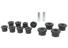 Load image into Gallery viewer, Whiteline 1986-1995 Suzuki Samurai Front Leaf Spring Eye And Shackle Bushings Spring Insulators Whiteline