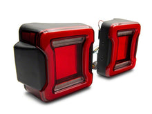 Load image into Gallery viewer, Raxiom 07-18 Jeep Wrangler JK Axial Series JL Style LED Tail Lights- BlkHousing- Red Lens Tail Lights Raxiom