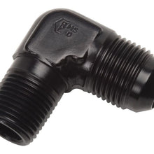 Load image into Gallery viewer, Russell Performance -4 AN to 1/8in NPT 90 Degree Flare to Pipe Adapter (Black) Russell
