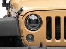 Load image into Gallery viewer, Raxiom 07-08 Jeep Wrangler JK Hi Output LED Headlights/Angel Eye DRL- Black Housing- Clear Lens | J211420