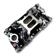 Load image into Gallery viewer, Edelbrock Chevy Small Block Performer RPM AIR-Gap Intake Manifold Black Plasma Finish Edelbrock