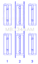 Load image into Gallery viewer, King Engine Bearings Subaru 1800Cc 1980 On (Size +1.0mm) Main Bearing Set King Engine Bearings