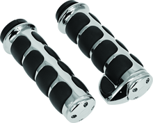 Load image into Gallery viewer, Kuryakyn Premium ISO Grips With Throttle Boss Throttle-By-Wire Chrome Misc Powersports Kuryakyn