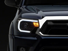 Load image into Gallery viewer, Raxiom 12-15 Toyota Tacoma Axial Series Headlights w/ LED Bar- Blk Housing (Clear Lens) Headlights Raxiom