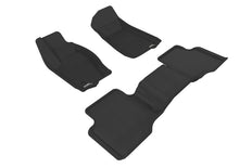 Load image into Gallery viewer, 3D MAXpider 2005-2010 Jeep Grand Cherokee Kagu 1st & 2nd Row Floormats - Black | L1JP00101509