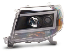 Load image into Gallery viewer, Raxiom 05-11 Toyota Tacoma Axial Series LED DRL Projector Headlights- Blk Housing (Clear Lens) Headlights Raxiom