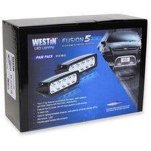 Load image into Gallery viewer, Westin Fusion5 LED Light Bar Single Row 5.5 inch Flex w/3W Epistar (Set of 2) - Black Westin