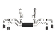 Load image into Gallery viewer, aFe MACH Force-Xp 3in to 2-1/2in 304SS Cat-Back 2020 Chevy Corvette (C8) 6.2L - Carbon Fiber Tip Catback aFe