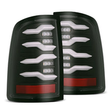 Load image into Gallery viewer, AlphaRex 09-18 Dodge Ram Luxx-Series LED Tail Lights Black w/ Activation Light & Sequential Signal AlphaRex