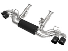 Load image into Gallery viewer, aFe MACH Force-Xp 3in to 2-1/2in 304SS Cat-Back 2020 Chevy Corvette (C8) 6.2L - Black Tip Catback aFe