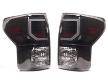 Load image into Gallery viewer, Raxiom 07-13 Toyota Tundra Axial Series Dual C-Shape LED Tail Lights- Black Housing- Smoked Lens | TU9917