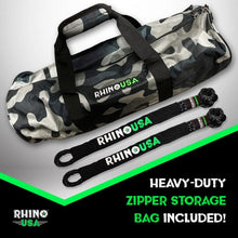 Load image into Gallery viewer, Rhino USA 7/8In X 30Ft Kinetic Rope Recovery Kit W/Soft Shackles (Black) Cargo Tie-Downs Rhino USA