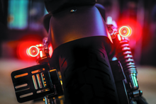 Load image into Gallery viewer, Kuryakyn Bullet 1000 White/Amber Clear Lens Satin Black Misc Powersports Kuryakyn