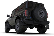 Load image into Gallery viewer, Rally Armor 21-24 Ford Bronco (Plstc Bmpr + RR - NO Rptr/Sprt) Blk Mud Flap w/Area Blue Logo Mud Flaps Rally Armor