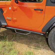 Load image into Gallery viewer, Rugged Ridge Spartan Nerf Bar Textured Black 18-20 Jeep Wrangler JL 2 Door Rugged Ridge