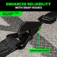 Load image into Gallery viewer, Rhino USA Heavy Duty Vehicle Tie Down Kit (Snap Hook) Cargo Tie-Downs Rhino USA