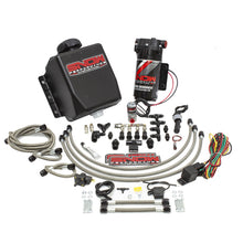Load image into Gallery viewer, Snow Performance Stage 1 Water Injection Stainless Steel Braided Line Quad Nozzle Kit Snow Performance