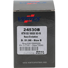 Load image into Gallery viewer, Vertex Pistons Uncategorized Vertex Piston 04-11 KTM 105 SX 105cc Cast Race Evolution Stroker Piston Kit 112cc 15mm
