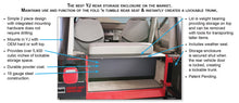 Load image into Gallery viewer, Tuffy Yj Tailgate Security Enclosure- 01Blk 8795 Yj Wg Cargo Boxes & Bags Tuffy Products
