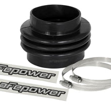 Load image into Gallery viewer, afe Magnum FORCE Intake Coupling Kit (3-1/2 IN ID to 4 IN ID x3-1/2 IN L) Straight Bellow- Black aFe