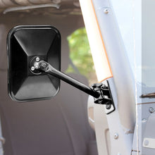 Load image into Gallery viewer, Rugged Ridge 97-18 TJ JK Black Rectangular Quick Release Mirrors Rugged Ridge