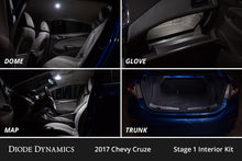 Load image into Gallery viewer, Diode Dynamics 11-15 Chevrolet Cruze Interior LED Kit Cool White Stage 1 Dash & Interior Trim Diode Dynamics