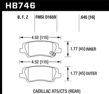 Load image into Gallery viewer, Hawk Cadillac 13-16 ATS / 14-15 CTS Performance Ceramic Rear Brake Pads Brake Pads - Performance Hawk Performance