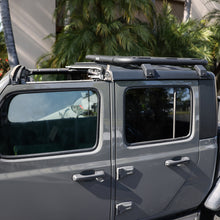 Load image into Gallery viewer, Go Rhino SRM 500 Flat Rack 35in. - Tex. Blk (Incl. Clamps - Mounts to Many Styles of Cross Bars) Roof Baskets Go Rhino
