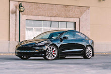 Load image into Gallery viewer, Rally Armor 17-23 Tesla Model 3 Black UR Mud Flap w/Blue Logo Mud Flaps Rally Armor