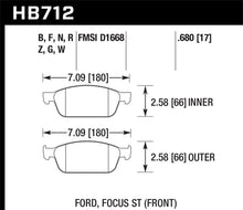 Load image into Gallery viewer, Hawk 13 Ford Focus Street 5.0 Front Brake Pads Brake Pads - Performance Hawk Performance