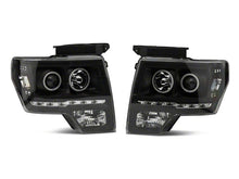 Load image into Gallery viewer, Raxiom 09-14 Ford F-150 G2 Super White LED Halo Projector Headlights- Black Housing- Clear Lens | T542835