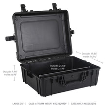 Load image into Gallery viewer, Go Rhino XVenture Gear Hard Case w/Foam - Large 25in. / Lockable / IP67 - Tex. Black Cargo Boxes & Bags Go Rhino