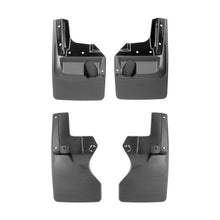 Load image into Gallery viewer, WeatherTech 20-23 Jeep Gladiator Sport/Sport S w/Max Tow Pkg No Drill Front & Rear MudFlaps - Black WeatherTech