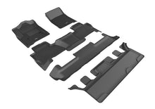 Load image into Gallery viewer, 3D MAXpider 2015-2020 Chevrolet Tahoe Kagu 1st & 2nd & 3rd Row Floormats - Black | L1CH06801509