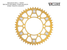 Load image into Gallery viewer, Vortex Racing V4 45 Tooth 520 Rear Sprocket - Gold | 642AZGV4-45