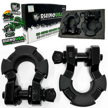 Load image into Gallery viewer, Rhino USA Shackle Kits Rhino USA 8T Super Shackle 2-Pack (Black)