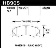 Load image into Gallery viewer, Hawk 14-18 Porsche 911 Performance Ceramic Street Front Brake Pads Brake Pads - Performance Hawk Performance