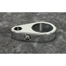 Load image into Gallery viewer, Bikers Choice 1 1/8 Inch Chrome Plain Clutch Cable Clamp | 489799