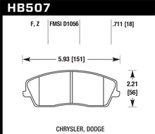 Load image into Gallery viewer, Hawk 09-10 Dodge Challenger SE/06-10 Charger SE/05-10 Chrysler 300 HPS Street Front Brake Pads Brake Pads - Performance Hawk Performance