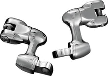 Load image into Gallery viewer, Kuryakyn 2in Adjustable Lockable Offsets With Male Mount Adapter Chrome Kuryakyn