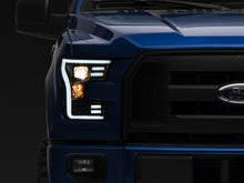 Load image into Gallery viewer, Raxiom 15-17 Ford F-150 G3 Projector Headlights w/ LED Accent- Blk Housing (Clear Lens) Headlights Raxiom