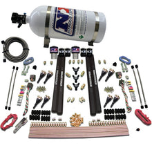 Load image into Gallery viewer, Nitrous Express SX2 Dual Stage/Gas/Rails 8 Nozzles Nitrous Kit (200-1200HP) w/10lb Bottle Nitrous Systems Nitrous Express