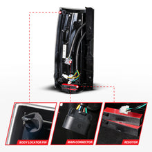 Load image into Gallery viewer, ANZO Tail Lights Anzo 07-14 Chevrolet Suburban / 07-14 GMC Yukon Black Full LED Tail Light Plank Style w/ Smoke Lens