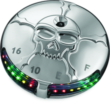 Load image into Gallery viewer, Kuryakyn Zombie Fuel & Battery Gauge Chrome Kuryakyn