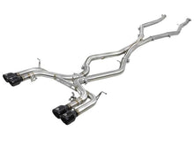 Load image into Gallery viewer, aFe MACH Force-Xp 3.5in. 304 SS C/B Exhaust w/o Muffler 15-18 BMW X5 M V8-4.4L (tt) - Black Tip Catback aFe