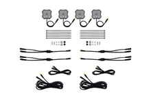 Load image into Gallery viewer, Diode Dynamics Light Accessories and Wiring Diode Dyamics Rock Light - Amber/White- M8 Add-On 4-Pack
