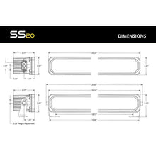 Load image into Gallery viewer, Diode Dynamics Light Bars & Cubes Diode Dynamics SS20 Pro Yellow Combo Standard ABL (one)